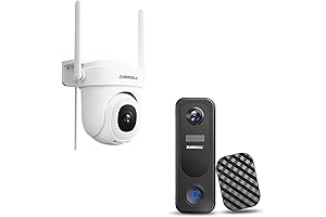 ZUMIMALL 5MP 1930s Security Camera with 360° PTZ, Video Doorbell and Chime