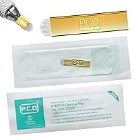 Vista 13 de S14 30 agujas de microblading para cejas con 0.008 in de diámetro, microcuchillas desechables para tatuar labios, hojas de maquillaje permanentes