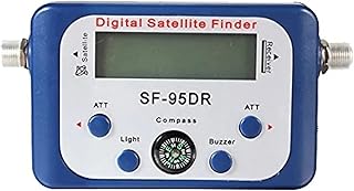 JHXHFJXZ Receptor de buscador de satélite SF-95DRH con brújula, zumbador, luz, Receptor de señal de TV, decodificador Sat, Pantalla LCD para Dish Network Directv
