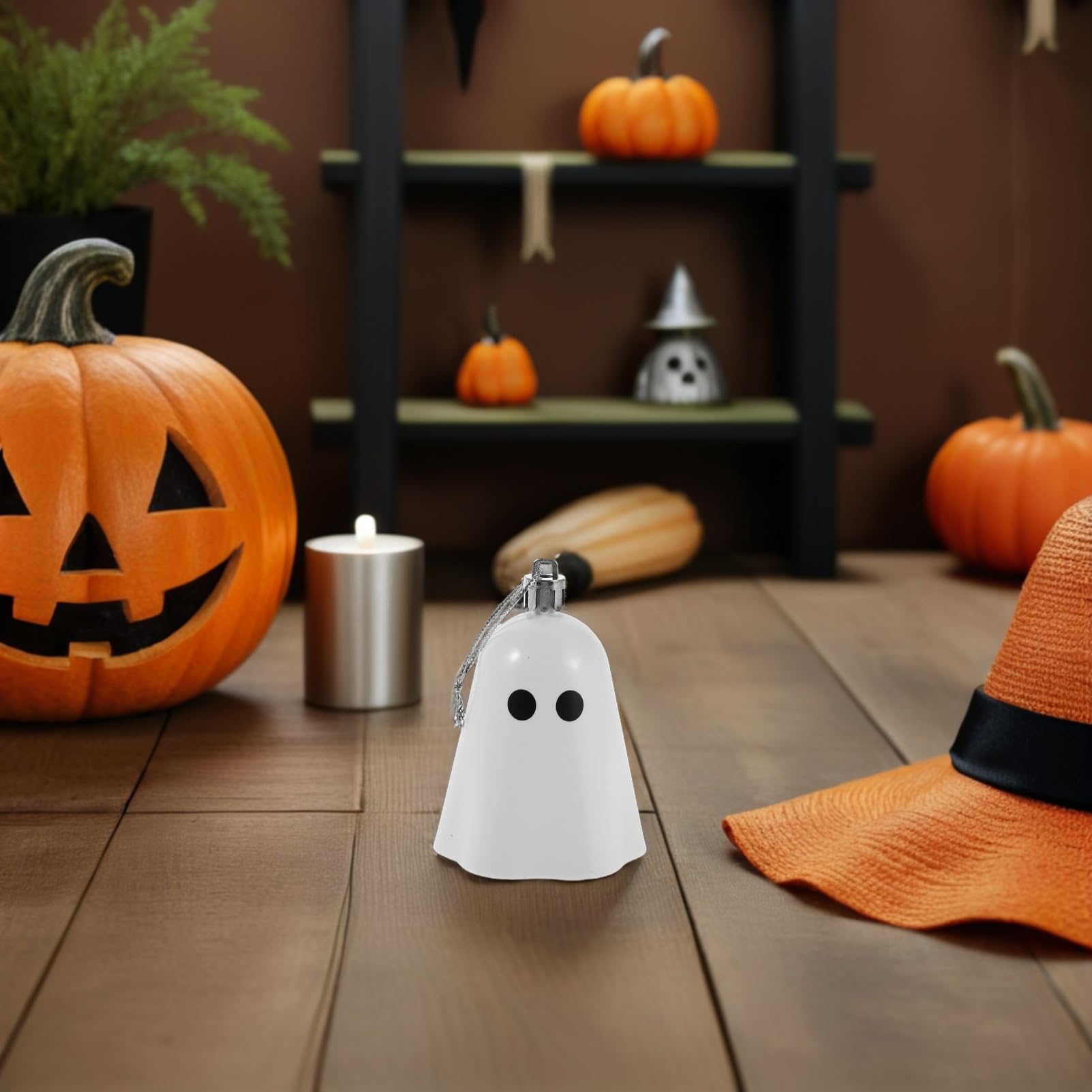 ABOOFAN 12 Pezzi Decorazioni di Halloween in Resina a Forma di Spirito Bianco, Ornamenti Appesi Stabili e Compatti per Camere e Uffici