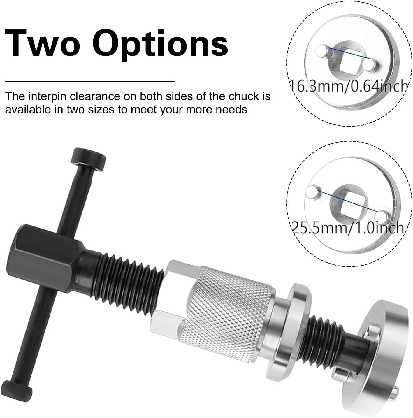 Car Brake Piston Wind Back Tool, Rust-proof Alloy Car Brake Pistons Wind Back Tool, 3PCS Auto Brake-Caliper Piston Rewind Kits, with Double-Sided Push Heads, Universal for RVs, SUVs, Trucks