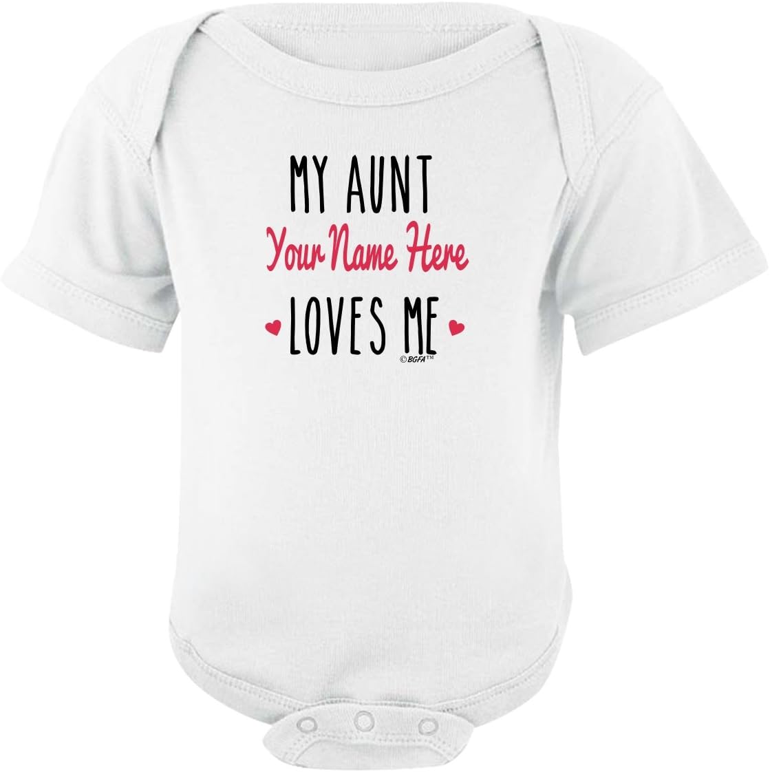 Personalized Aunt Gift My Aunt Loves Me Bodysuit