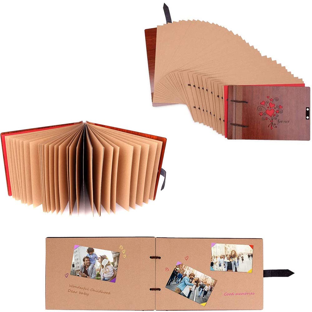Album fotograficzny album do scrapbookingu 4 x 6 album fotograficzny rocznica urodziny przyjaciele ukończenie szkoły pamiątkowy prezent DIY scrapbooking 80 stron można wkleić (kolor: Dorastaj)