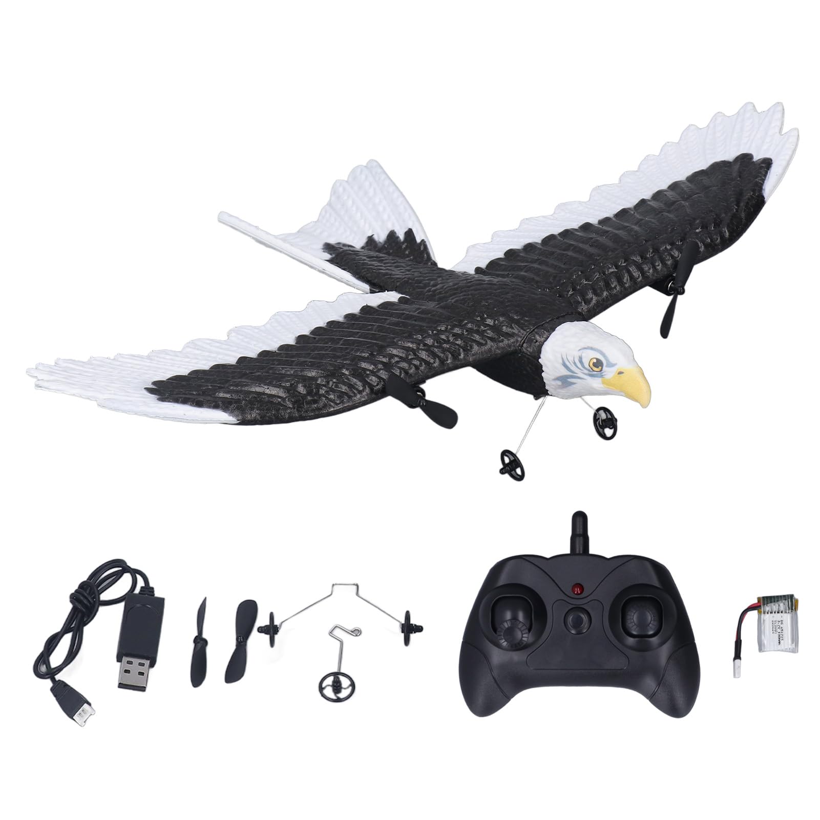 RiToEasysports Avión de Juguete con Control Remoto, Planeador de Espuma | Espuma EPP Resistente a Golpes, Ligera, Batería 150mAh, Despegue Fácil y Autoemparejamiento