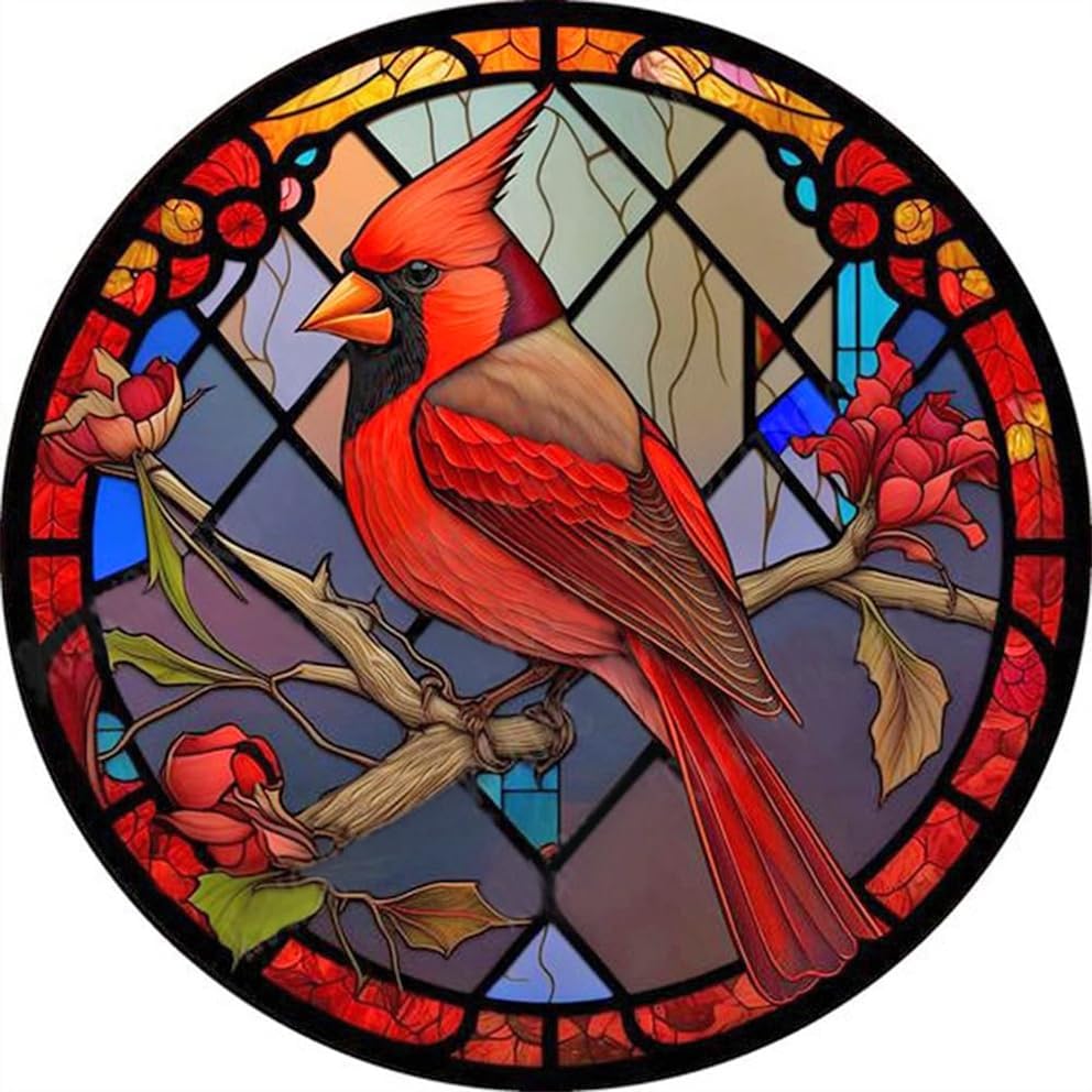 Stalente Kits de pintura de diamantes para adultos, kits de arte de diamantes redondos de taladro completo, pintura 5D con diamantes, manualidades