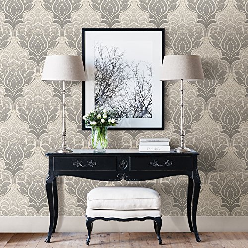 Nuwallpaper Nu2396 Grey Charisma Peel & Stick Wallpaper , Gray #TOP7