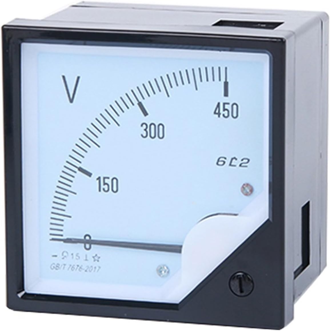 YANHAO 6C2 DC Volt Meter 5V 10V 15V 30V 75V 100V 150V 300V 500V 750V 1000V Panel Analog Voltmeter Voltage Meter Electric Meters 80 * 80mm (Size : DC500V)