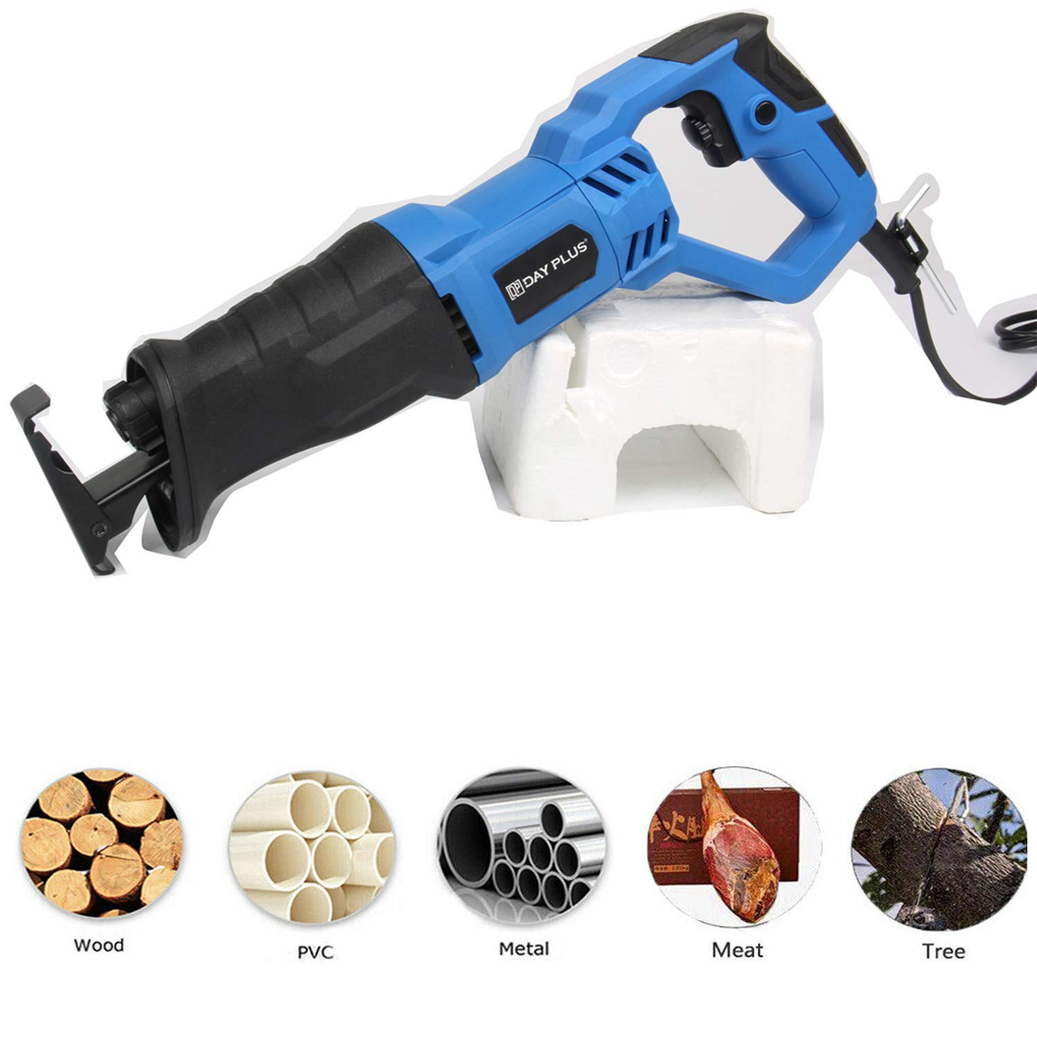 Sega a mano universale 900 W con 5 lame per seghetto, profondità di taglio max. 160 mm, per legno e metallo, alluminio e plastica