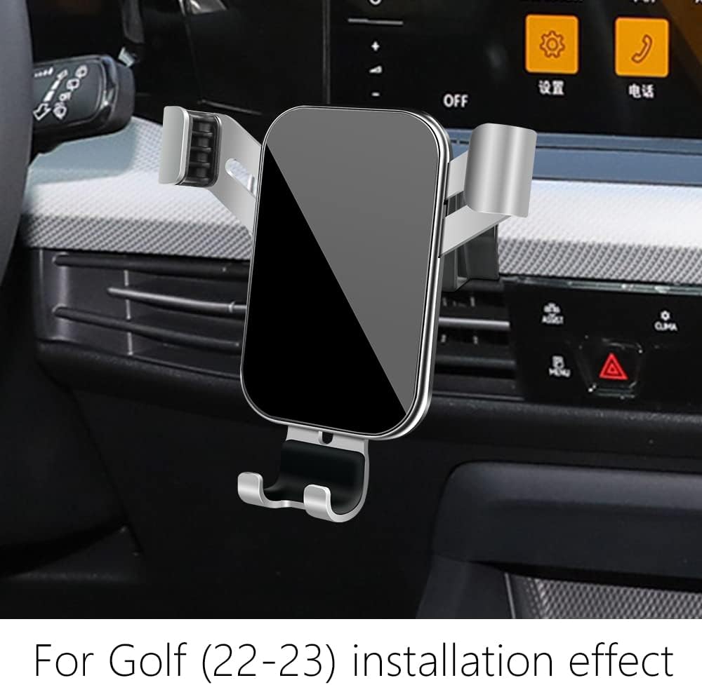 Car Phone Holder for Volkswagen Golf GTI 2022 2023 2024 and VW Golf R 2022-2024 MK8 Auto Interior Accessories Best Cell Phones Mount Cellphone Mobile Cradle Charging Navigation Bracket Stand image 2