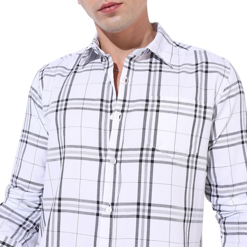 Chemise en coton avec fermeture à boutons robuste Campus Sutra - 5