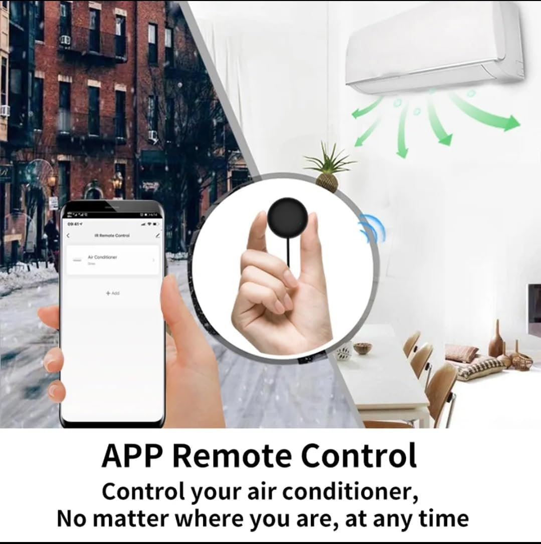 Smartphone screen showing the Smart Life app controlling an air conditioner
