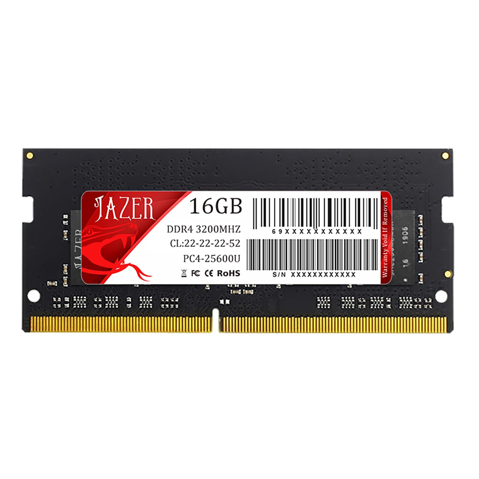 Amazon.co.jp: JAZER DDR4 16GB 3200MHz ノートPC用メモリ CL22 PC4