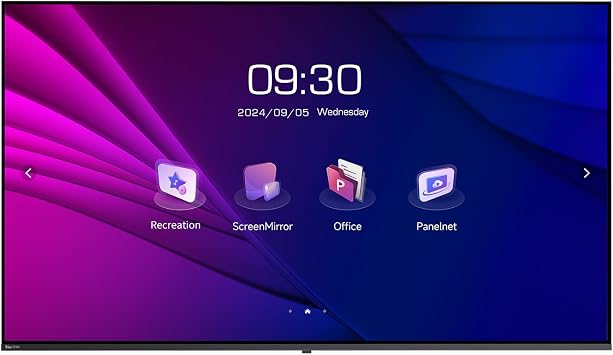 HORION 75" 4K UHD Commercial Display - All-in-One Digital Signage & Conference Monitor for Business Office, Retail & Classroom, Support Wireless Casting, HDMI, WiFi, Built-in Speakers