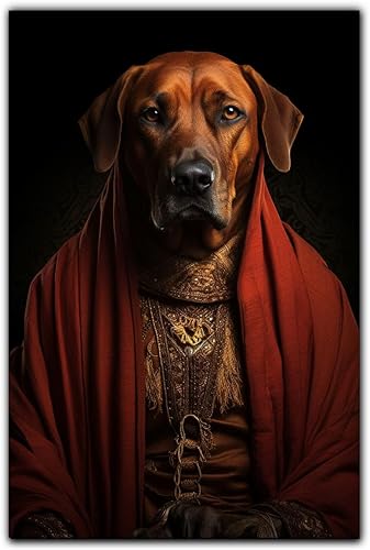 Miniatura 1076 de Thuan Chow Chow Retrato de mascota con disfraz real de perro en un disfraz retrato de perro con vestimenta Retrato medieval de mascota retrato