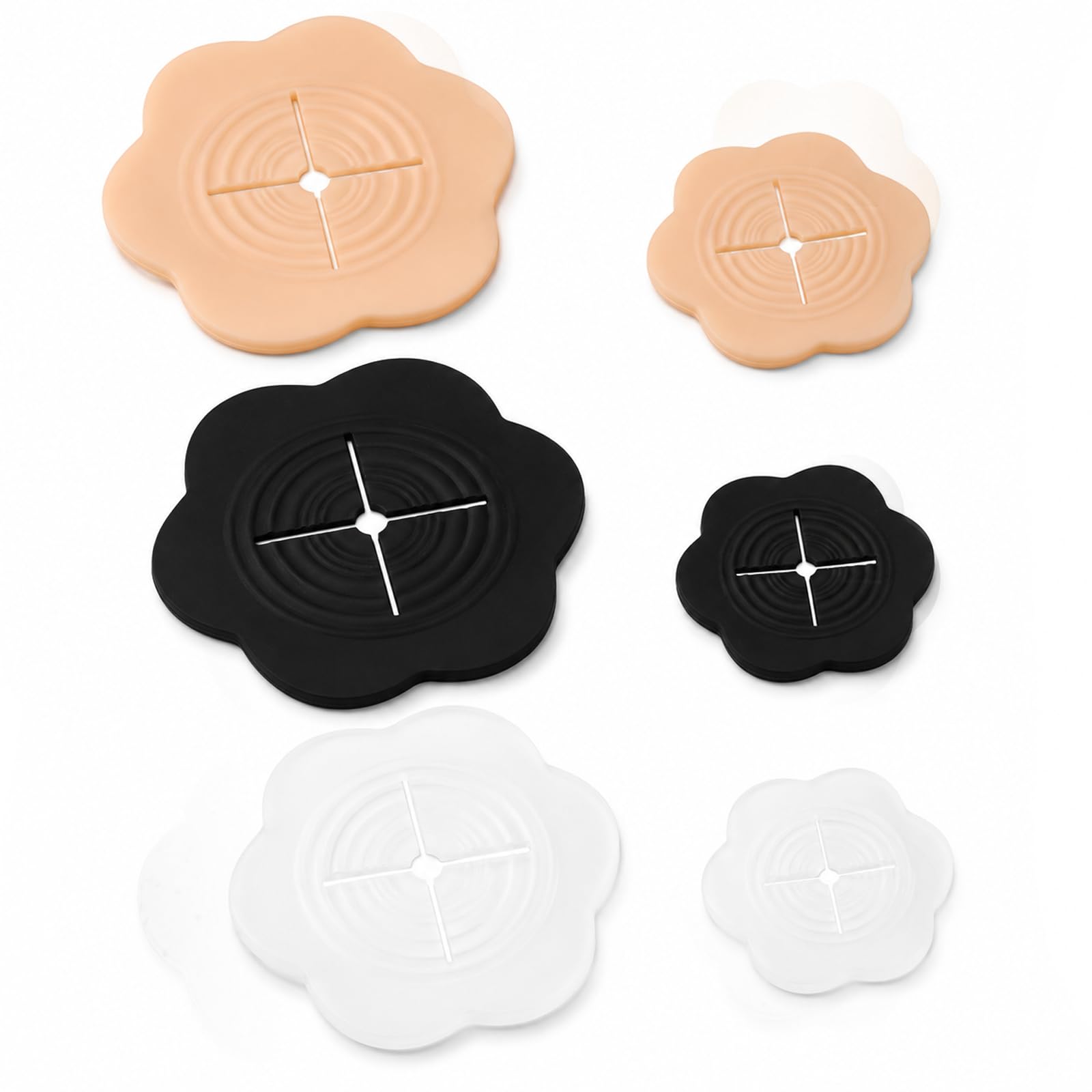 Zyssby Unisex Multicolour 6 Pcs Waist Cincher Clip,Invisible Silicone Cinch Clips,Adjustable Cinch Clips For Clothes,For Women Dresses T-Shirts Blouses Clothing Fashion Accessories