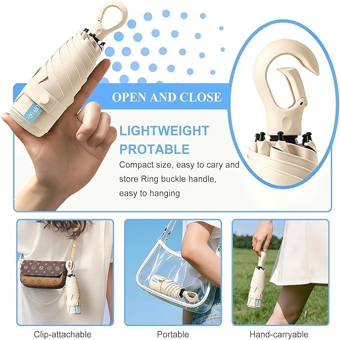 Image of Zemic Umbrella, UV Big Size Umbrella for Sun Protection Rain Windproof Strong Large 3 Fold For Men Women Kids Boys Girls Perfect & Stylish Windproof & Compact''