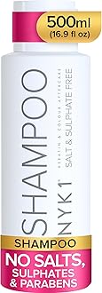 NYK1 Salt & Sulphate Free Shampoo (500ml) Sulphate Free Hair Shampoo For Extensions, Colour & Keratin Treatment - Gentle Cleansing, Non-Stripping & Organic Aftercare For All Hair Types