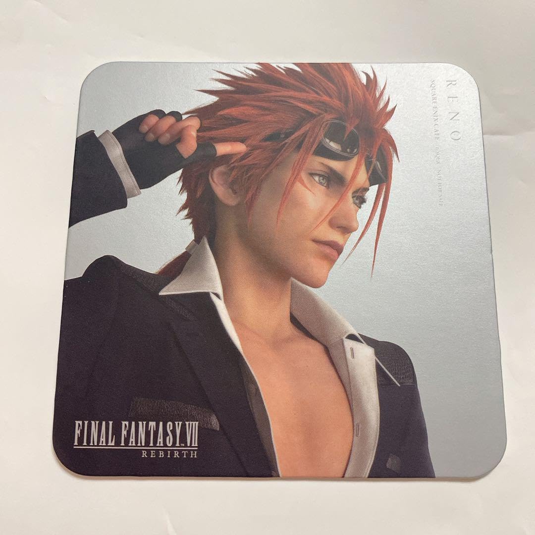 Amazon.co.jp: FF7R スクエニカフェ コースター レノ FF7 : ホビー