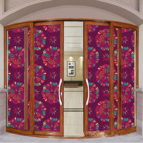 Image of CVANU Window Film Privacy Heat-UV Protection Self-Adhesive Window Glass Film Viny Sheet Multicolor Size(23inch X 200inch) C167