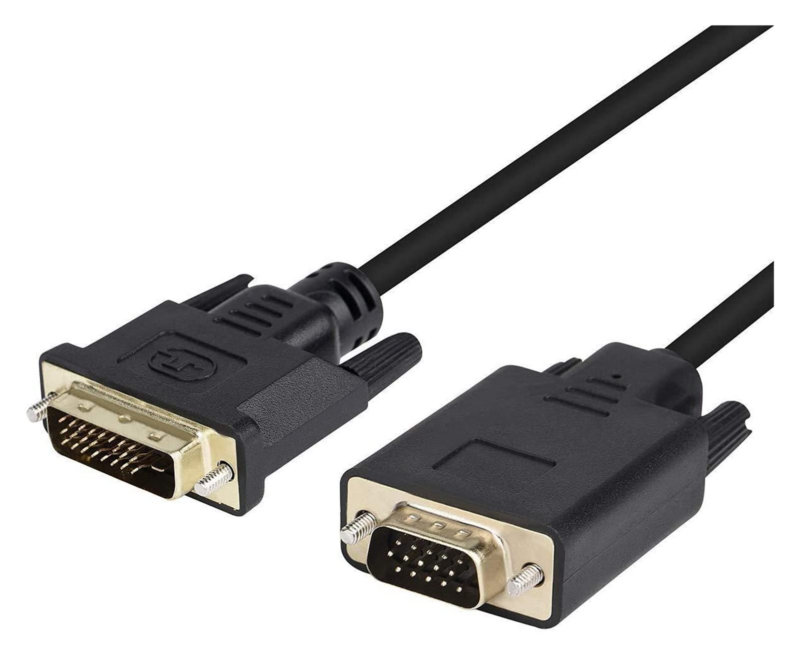 Kabel wideo 1.8m. DVI 24 + 1 Szpilka do VGA 1. 5 pinów kabel do połączenia PC. Projektor ekranu monitora i telewizja Ekran Dvi. Kabel do VGA. Kabel