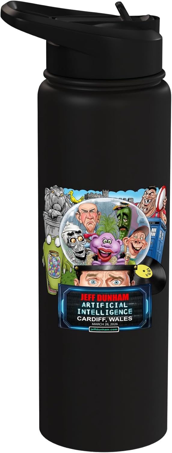 Jeff Dunham Cardiff, Wales (2026) Stainless Steel Insulated Water Bottle