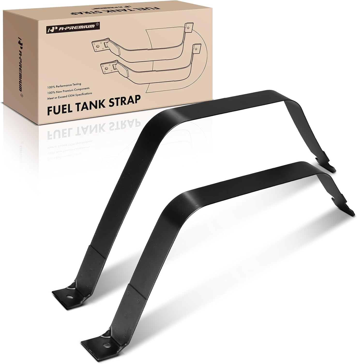 A-Premium Fuel Tank Straps Compatible with Ford F-150 F-250 1997-2004 with 24.5 Gallon Tank