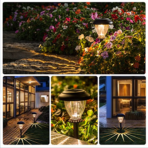 Sunwind Solar Pathway Lights Outdoor Waterproof Glass Landscape Lights 6-Pack Warm White Led For Garden,Path,Patio Yard,Walkway And Driveway (Bronze Metal) #TOP1