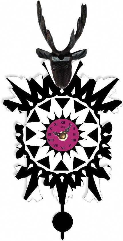 Trenkle Kuckulino Black Forest Clock with Quartz Movement and Cuckoo Chime TU 3025 PQ