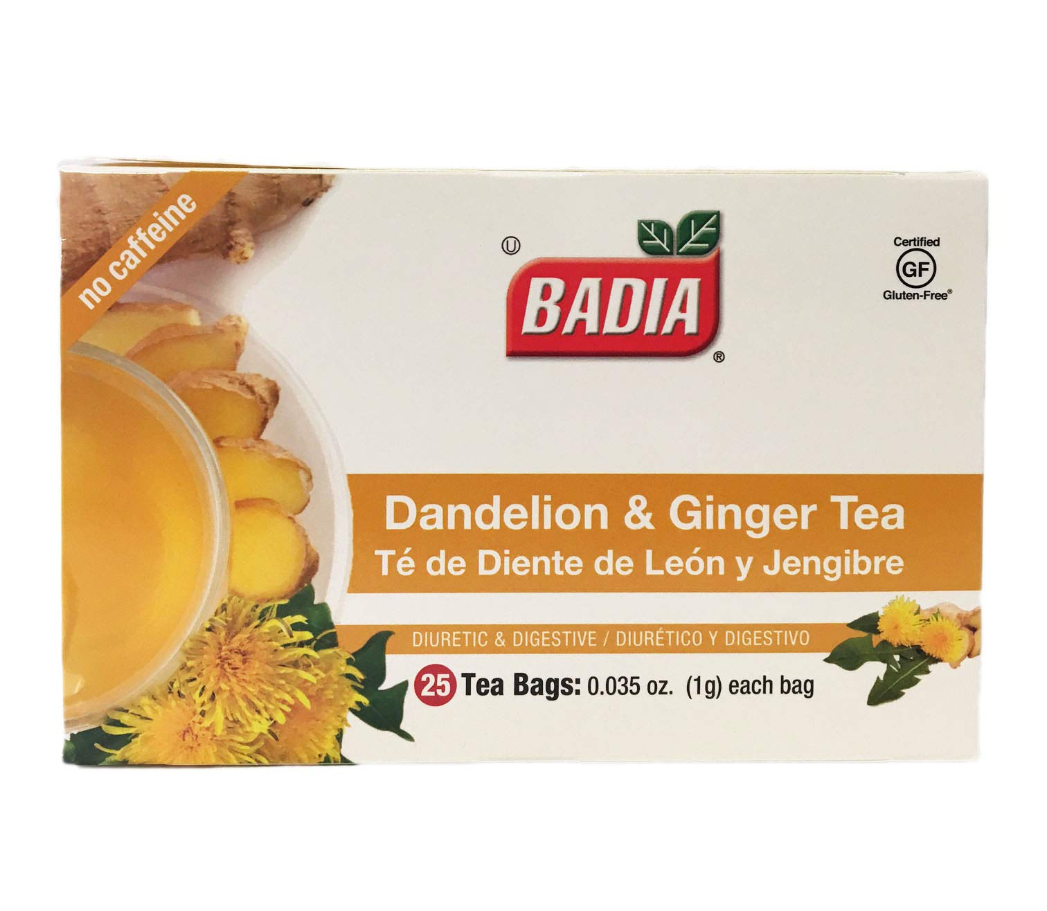 Buy 250 Tea BagsDandelion Ginger Digestive Diuretic Tea / Diente de