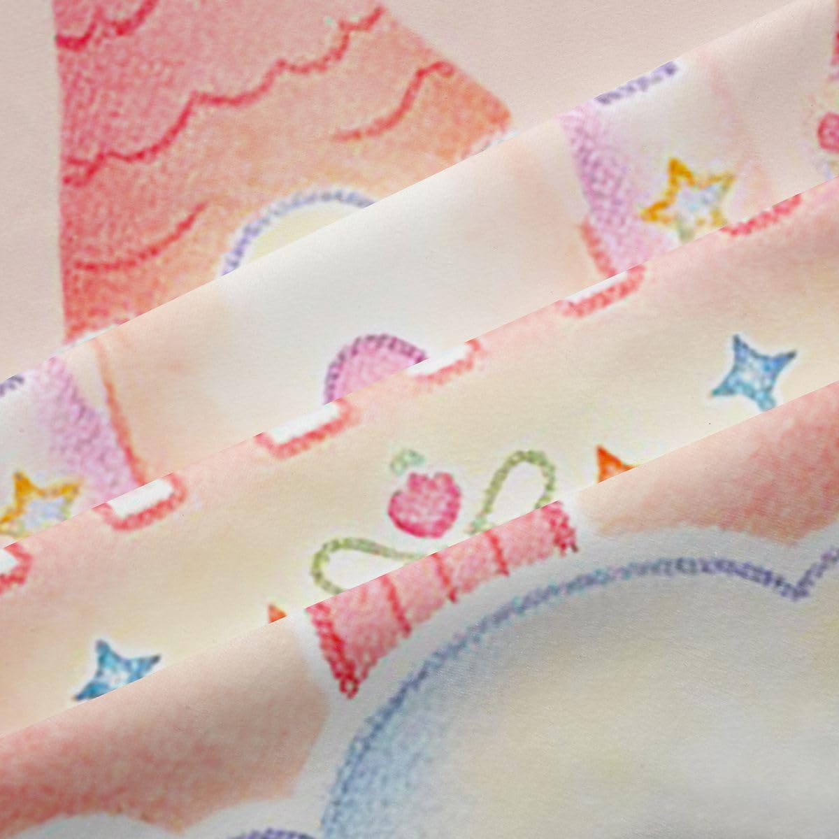 Homemissing Pink Castle - Cortinas opacas con diseño de princesa, arcoíris, para dormitorio, sala de estar, decoración de hadas con aislamiento térmico, 2 paneles, 66 x 90 pulgadas