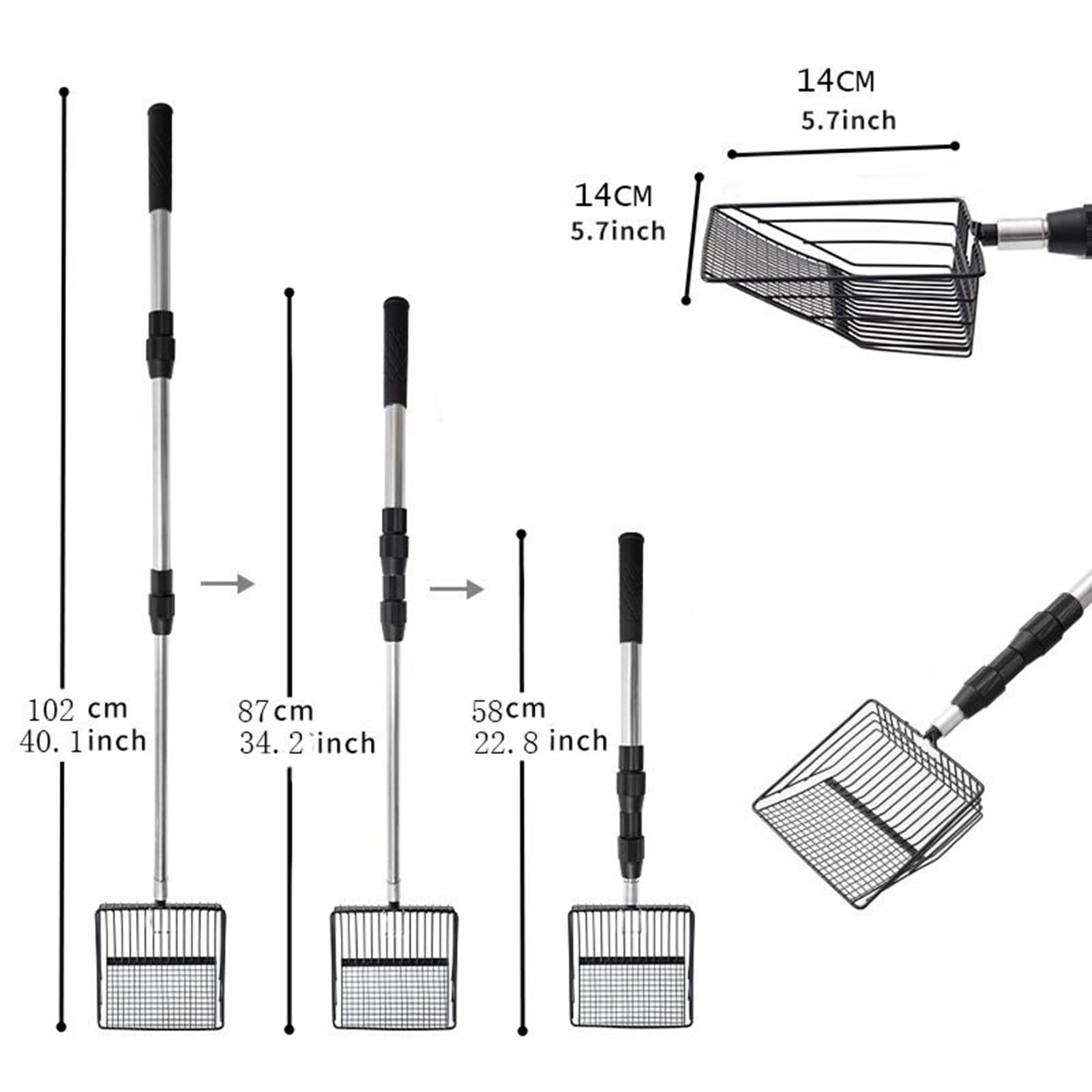 Ramasse-Crottes à Poule Outil nettoyant Multifonction Ergonomique 4 têtes
