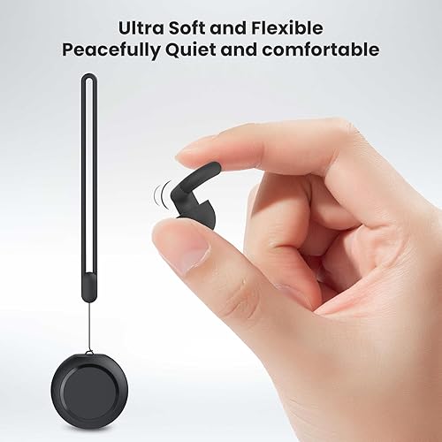 Miniatura 5 de Tapones para los oídos para dormir y reducción de ruido tapones para los oídos de silicona suave con 7 pares de puntas para los oídos y un cable de