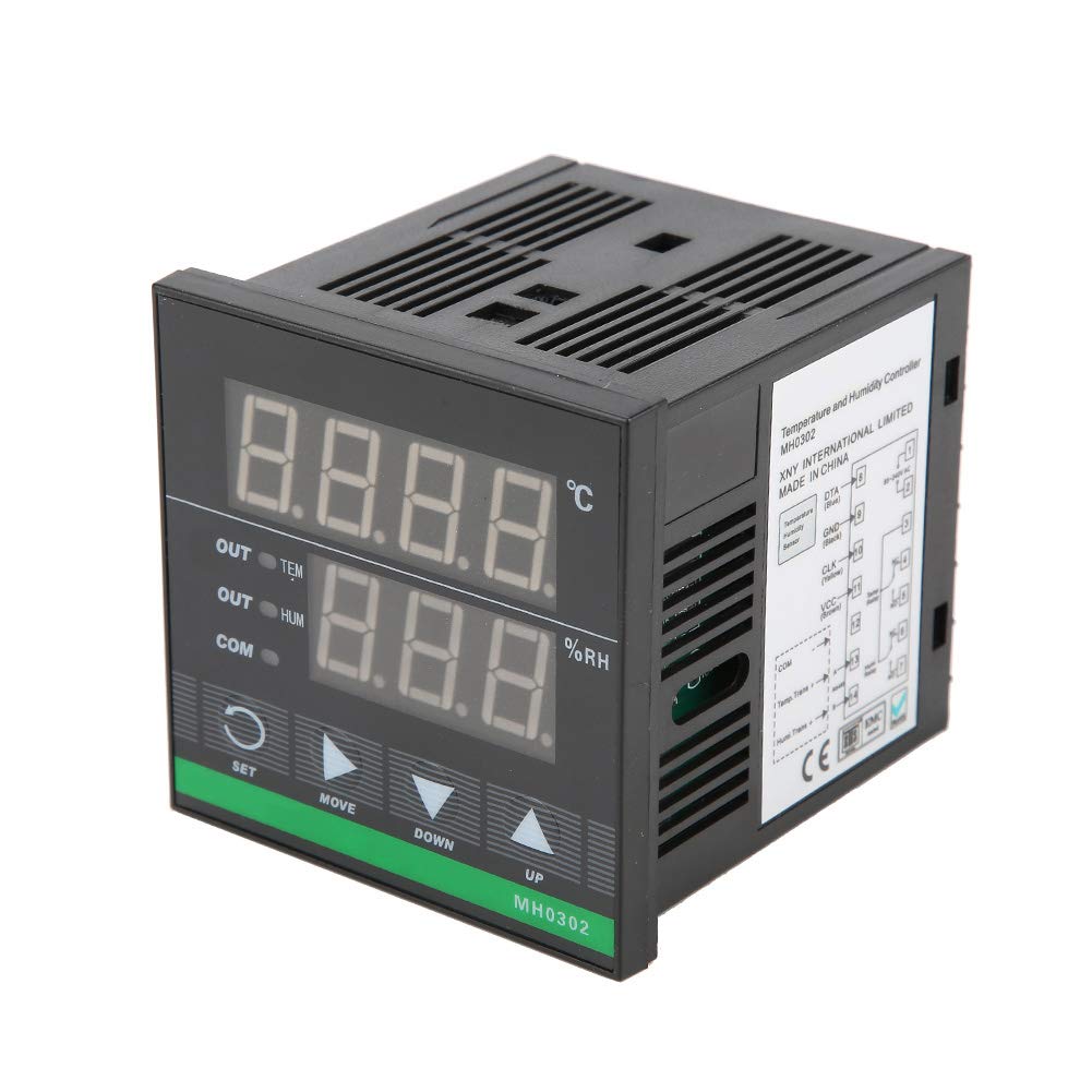 Controlador Digital de Temperatura y Humedad Sensor de Alta Precisión Montado en Panel para Uso Industrial