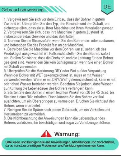 LEKOMESH Diamond Core Drill Bits 30MM - Vacuum Brazed Diamond Hole Saw for Porcelain, Ceramic, Marble, Granite, Stone, Quartz - M14 Thread for Angle Grinder 7 LEKOMESH Diamond Core Drill Bits 30MM - Vacuum Brazed Diamond Hole Saw for Porcelain, Ceramic, Marble, Granite, Stone, Quartz - M14 Thread for Angle Grinder - Image 7