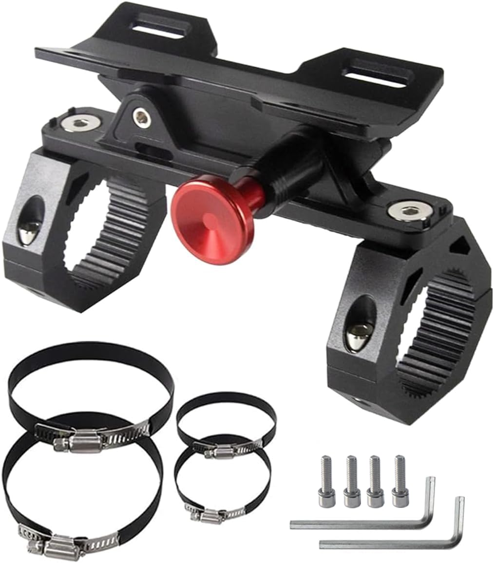 UTV Fire Extinguisher Mount Kit - Aluminum Adjustable Quick Release Roll Bar Car Fire Extinguisher Bracket Holder for 1.75-2in Roll Bar ATV UTV Polaris RZR SXS Ranger Camper Jeep Can-Am Durable