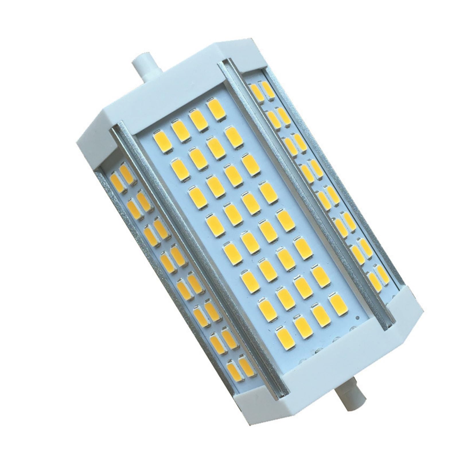 Ampoules LED en forme de maïs R7S 30 W 118 mm de long, ampoule de projecteur LED en aluminium à intensité variable 3000-6000 K pour intérieur et extérieur(Natural White 4000K)