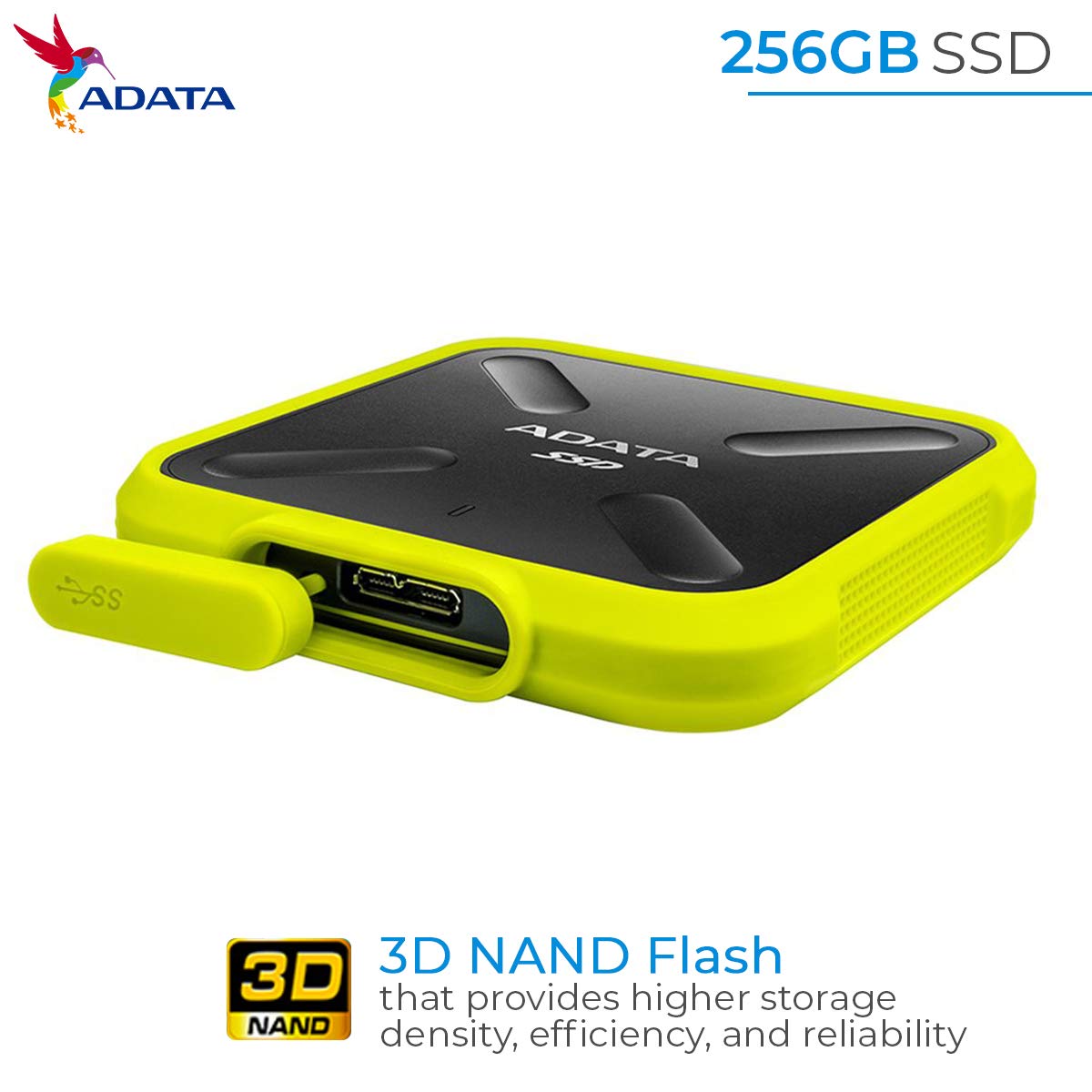 Amazon | ASD700-256GU3-CYL [256GB ポータブルSSD SD700 USB 3.1 IP68