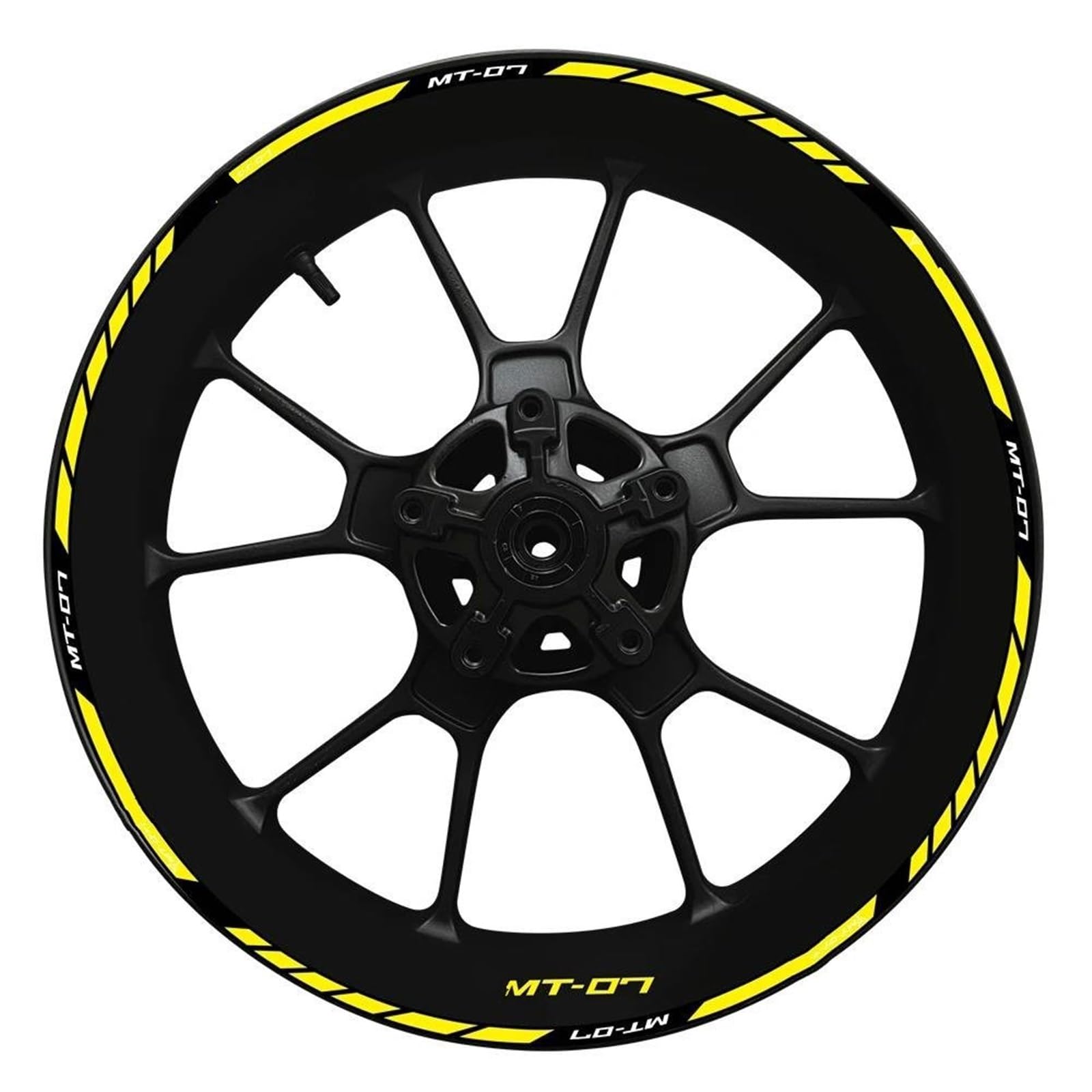 Wheel Hub Decal MT07 Set MT 07 Inner and Outer Rim Sticker 2022 for Yamaha MT-07 Motorbike(Color6)