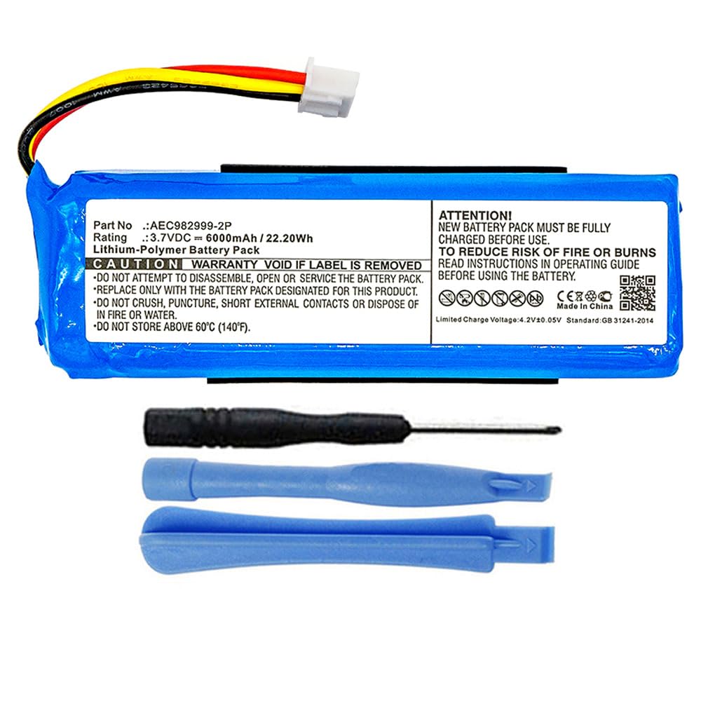 MPF 6000mAh Battery for JBL Charge Gen 1