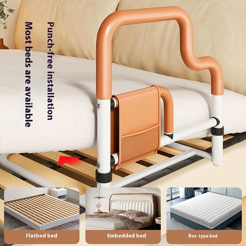 Barandilla de Cama con para Sistema de elevación de Seguridad para | personas mayores y embarazadas. Rieles de lactancia ajustables eléctricamente para camas con somier.