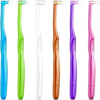 Vista 1 de Fregum Cepillo de Dientes de Mechón Final 2 en 1 con Cepillo Interdental para Ortodoncia, Frenos, Implantes, Retenedores, Dientes Posteriores