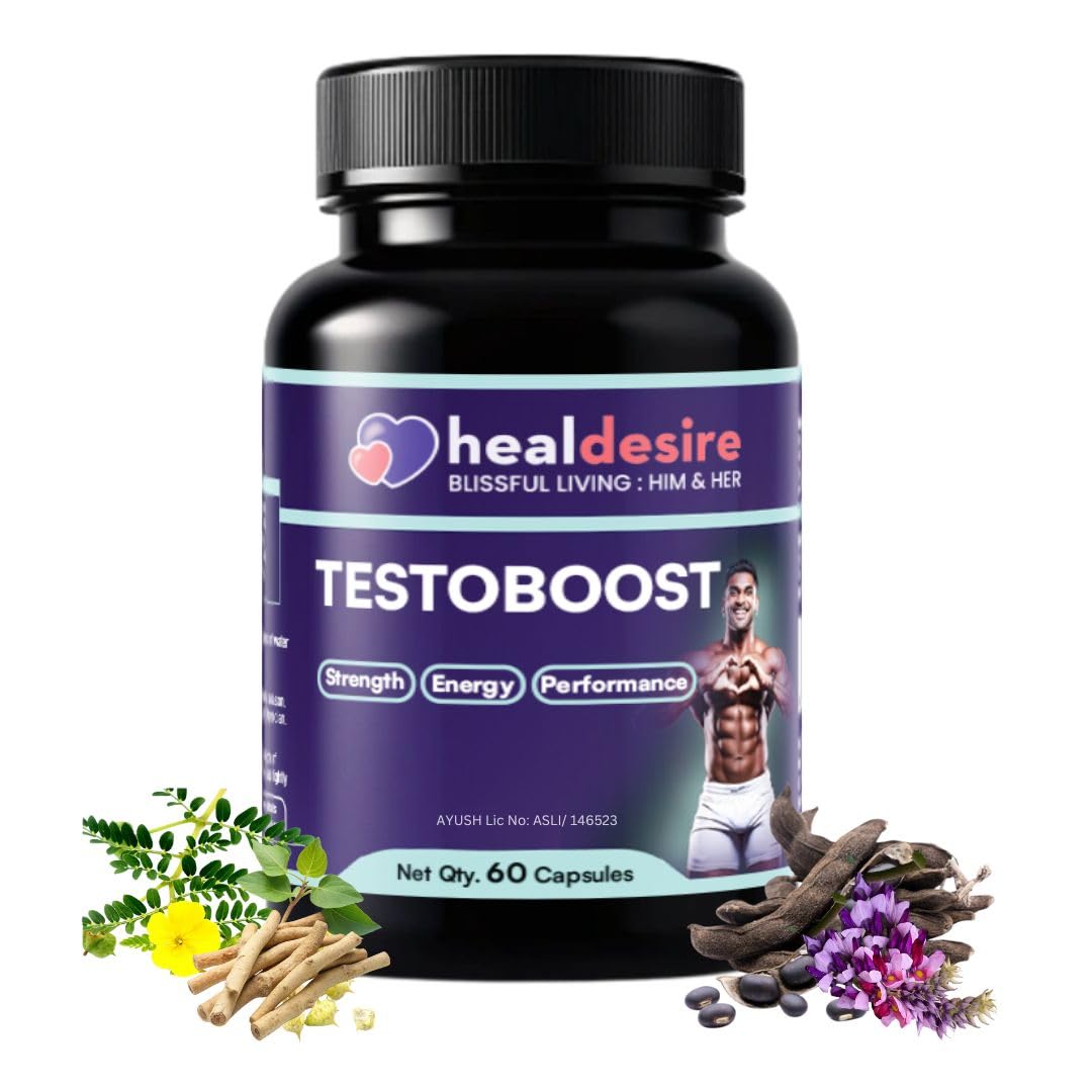 TestoBoost- High Strength Testosterone Supplement | Natural, Ayurvedic, Ayush Approved | Safed Muesli, Gokshur, Kaunch Beej, Ashwagandha | For Performance, Stamina & Muscle Recovery | 60 Veg Capsules (B0DG5VDNHX) Amazon Price History, Amazon Price Tracker