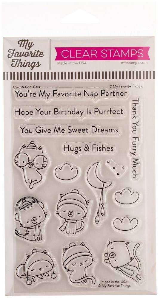 My Favorite Things Cool Cats MFT Clear Stamps