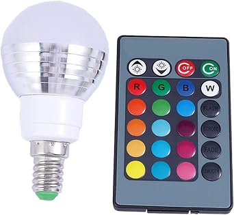 ledmomo E14 Smart Light Bulbs LED 3W Color Changing Light Bulb LED Bulb with Remote Control for Home Party Christmas Holiday Decoration