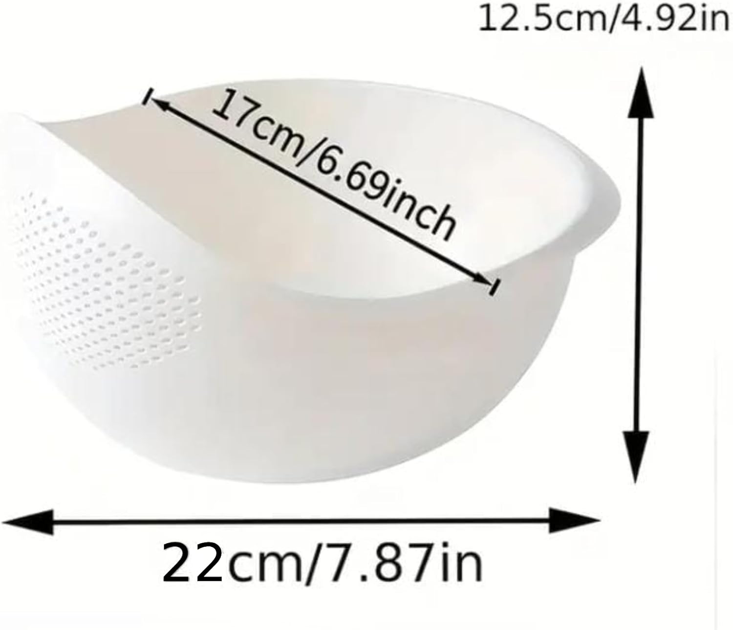 Elite | Colander Food Grade Plastic Rice Beans Peas Washing Filter Strainer Basket Sieve Drainer Cleaning Gadget Kitchen Accessories Rugged and easy to use 9x6 2026 - view 2