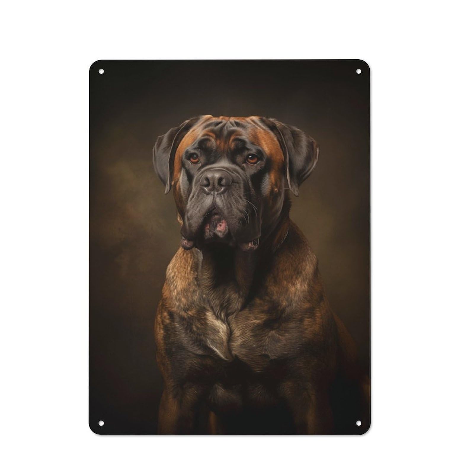 Bullmastiff Tin Sign 40x30cm, Garage Style Workshop Wall Decor for Garage, Workshop, Shed Or Utility Room
