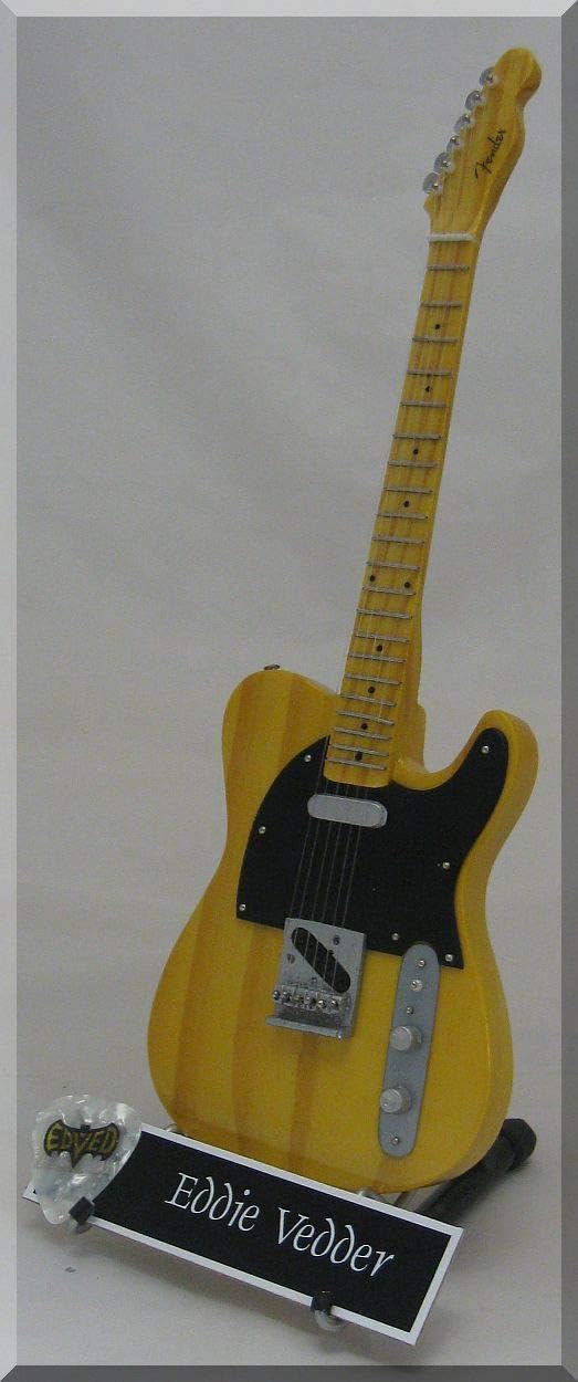 EDDIE VEDDER Miniature Guitar Pearl Jam w/Guitar Pick image 2