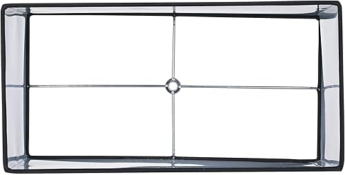 Miniatura 4 de Juego de 2 pantallas rectangulares de tapa dura, color negro, mediano, 16 pulgadas de ancho x 8 pulgadas de profundidad x 10 pulgadas de alto, con