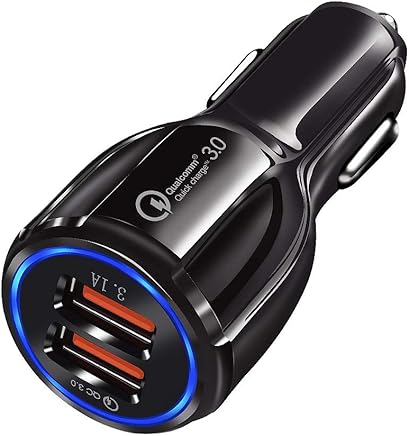DEDC Cargador de Coche con Doble Puerto Cargador Conector USB 3.0 Adaptador Autom?vil 3,6A