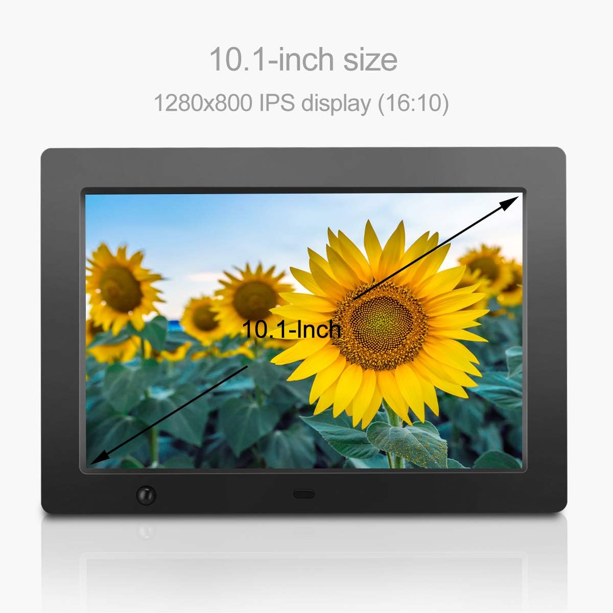 Holiday Deals 🛒 Digital Frame for Photos 10 inch with Slideshow Digital Picture Frame with HD IPS Display Picture Frame with Motion Sensor/Video/Background Music/Calendar/Clock/Auto-Rotate/Best Gifts by FLYAMAPIRIT